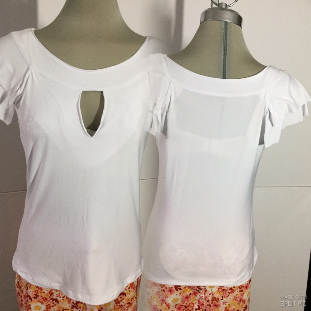 *New *Palacio, White polyester spandex, Blouses Size M